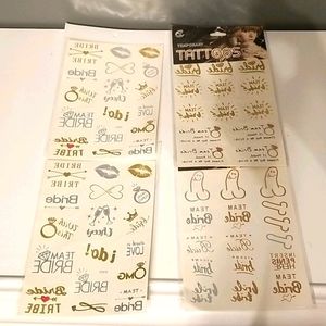 Bachelorette Party temporary tattoos